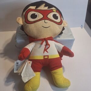 Superhero Plush Toy with Red and Yellow Costume
